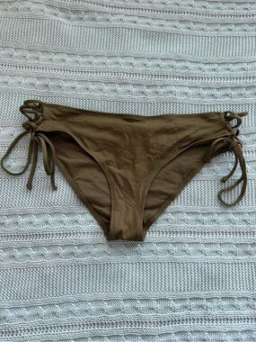 H&M Olive Tie-Side Bikini Bottoms